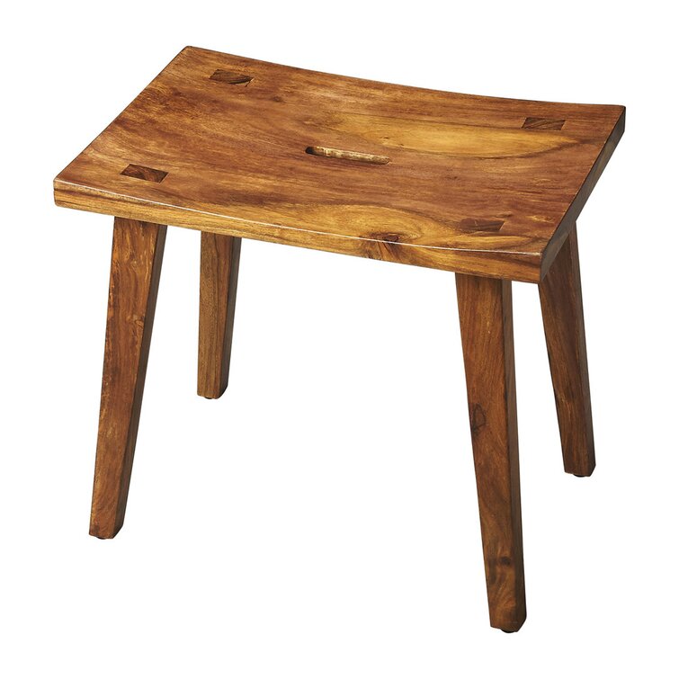 Joss Main Galligan 17 25 Tall Solid Wood Accent Stool Reviews   Galligan 17.25'' Tall Solid Wood Accent Stool 